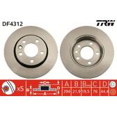 Bremssatz (2 Bremsscheiben) TRW - DF4312