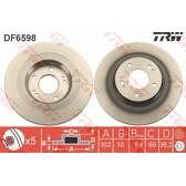 Bremssatz (2 Bremsscheiben) TRW - DF6598