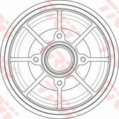 Bremstrommel TRW - DB4546MR