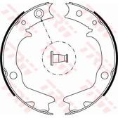 Bromsbackar, sats TRW - GS8479