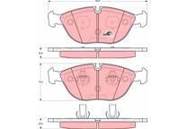 Bromsbelägg fram