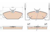 Bromsbelägg fram