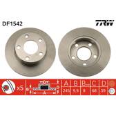 Sats om 2 bromsskivor TRW - DF1542