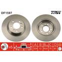 Sats om 2 bromsskivor TRW - DF1597