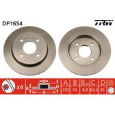 Sats om 2 bromsskivor TRW - DF1654