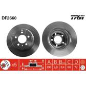 Sats om 2 bromsskivor TRW - DF2660