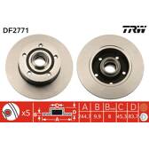 Sats om 2 bromsskivor TRW - DF2771