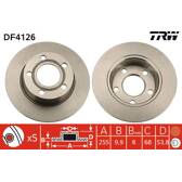 Sats om 2 bromsskivor TRW - DF4126