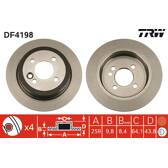 Sats om 2 bromsskivor TRW - DF4198