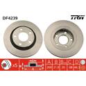 Sats om 2 bromsskivor TRW - DF4239
