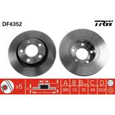 Sats om 2 bromsskivor TRW - DF4352