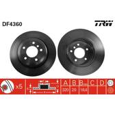 Sats om 2 bromsskivor TRW - DF4360