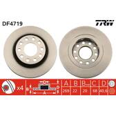 Sats om 2 bromsskivor TRW - DF4719
