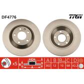 Sats om 2 bromsskivor TRW - DF4776