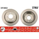 Sats om 2 bromsskivor TRW - DF4802