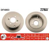 Sats om 2 bromsskivor TRW - DF4803