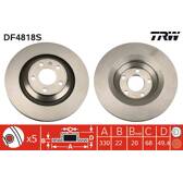 Bromsskiva (per enhet) TRW - DF4818S