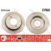 Sats om 2 bromsskivor TRW - DF6144