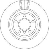 Bromsskiva (per enhet) TRW - DF6617S
