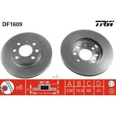 Sats om 2 bromsskivor TRW - DF1609