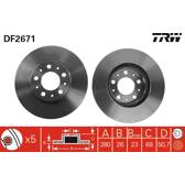 Sats om 2 bromsskivor TRW - DF2671