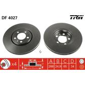 Sats om 2 bromsskivor TRW - DF4027