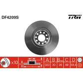 Bromsskiva (per enhet) TRW - DF4209S