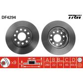 Sats om 2 bromsskivor TRW - DF4294