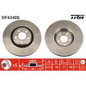 Bromsskiva (per enhet) TRW - DF4340S