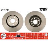 Sats om 2 bromsskivor TRW - DF4731