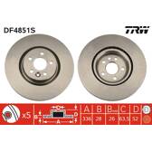 Bromsskiva (per enhet) TRW - DF4851S