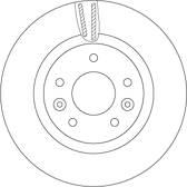 Sats om 2 bromsskivor TRW - DF6786