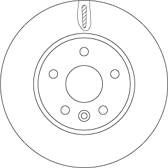 Sats om 2 bromsskivor TRW - DF6819