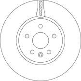 Sats om 2 bromsskivor TRW - DF6820