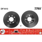Juego de 2 discos de freno TRW - DF1013