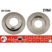 Juego de 2 discos de freno TRW - DF2588