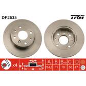 Juego de 2 discos de freno TRW - DF2635