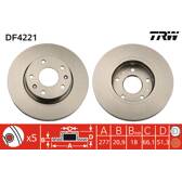 Juego de 2 discos de freno TRW - DF4221