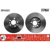 Juego de 2 discos de freno TRW - DF4323