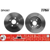Juego de 2 discos de freno TRW - DF4367