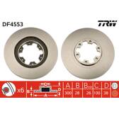 Juego de 2 discos de freno TRW - DF4553