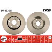 Disco de freno (por unidad) TRW - DF4939S