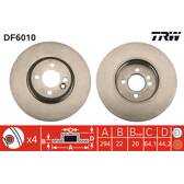 Juego de 2 discos de freno TRW - DF6010