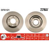 Juego de 2 discos de freno TRW - DF6121
