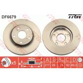 Juego de 2 discos de freno TRW - DF6679