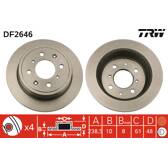 Juego de 2 discos de freno TRW - DF2646