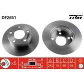 Juego de 2 discos de freno TRW - DF2651