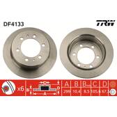 Juego de 2 discos de freno TRW - DF4133