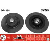 Juego de 2 discos de freno TRW - DF4228