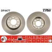 Juego de 2 discos de freno TRW - DF4477